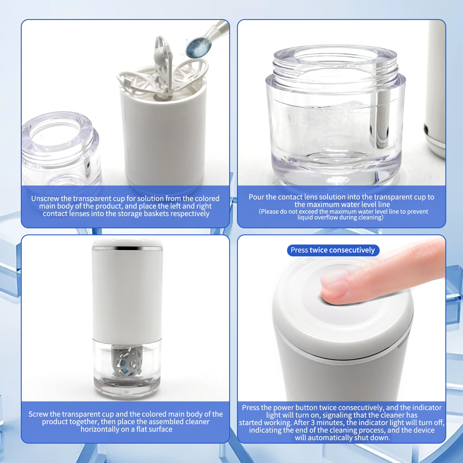 USB rechargeable port on the cleaner