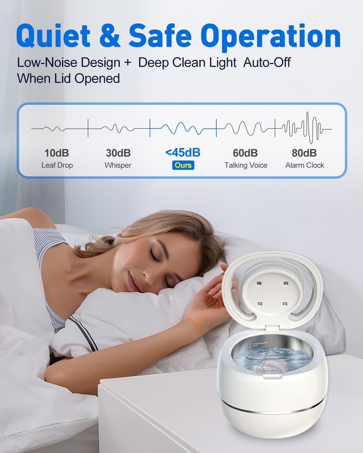Digital timer display on the cleaner