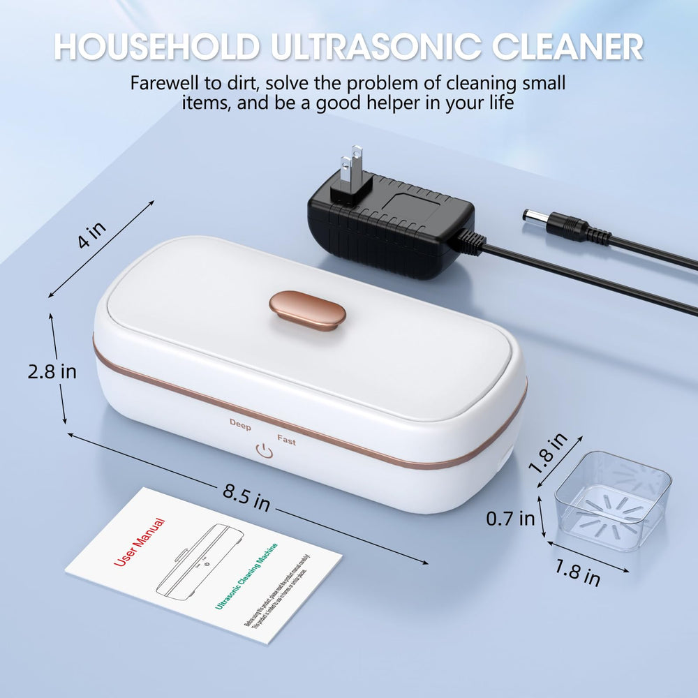 Versatile cleaner suitable for necklaces, rings, coins, eyeglasses