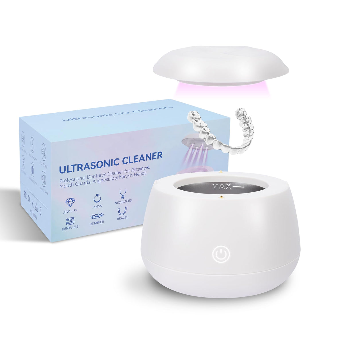 Front view of Ultrasonic Retainer Cleaner