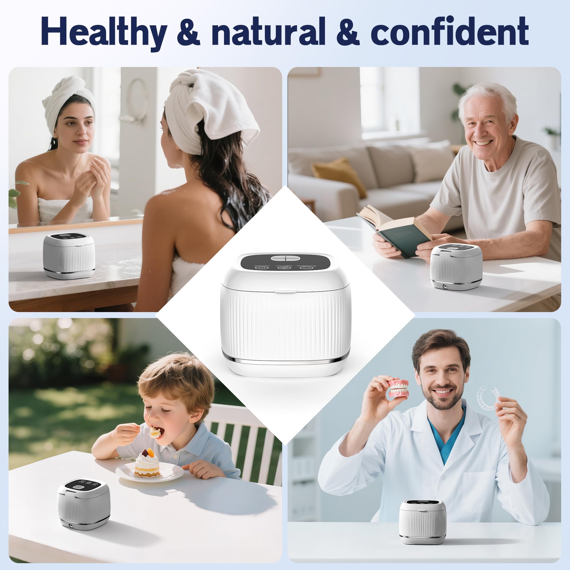 Three-button control panel with mode indicators