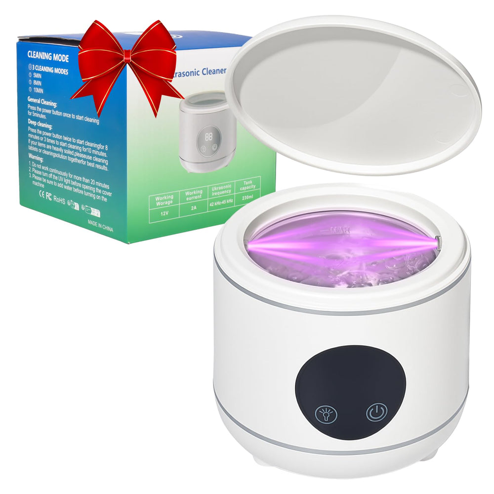 Ultrasonic Retainer Cleaner Machine on countertop with white finish