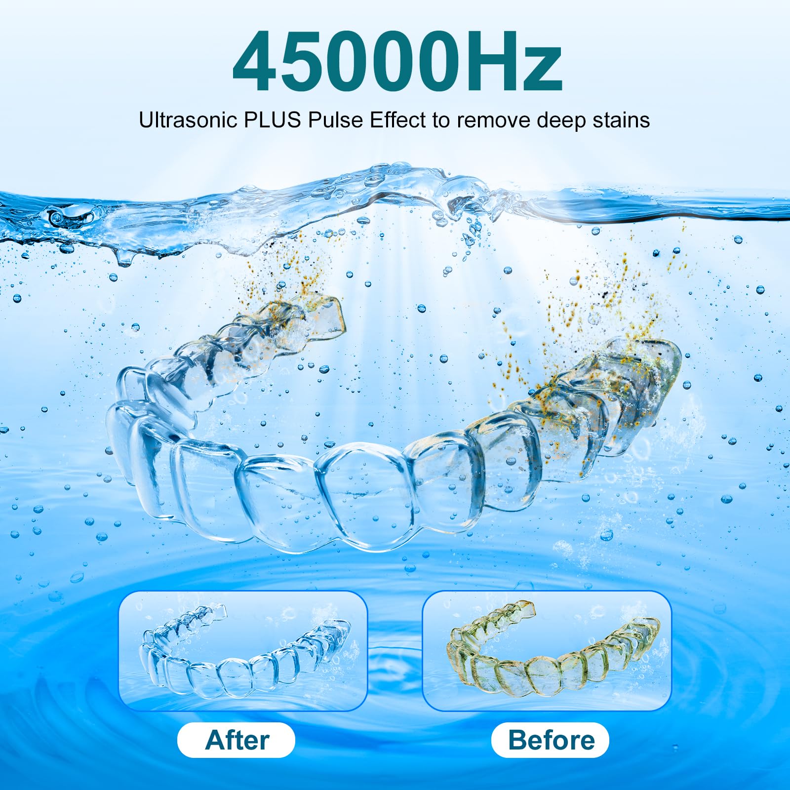 360° UV cleaning with four UV lamps