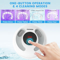 Device showing 4 cleaning modes with color indicators