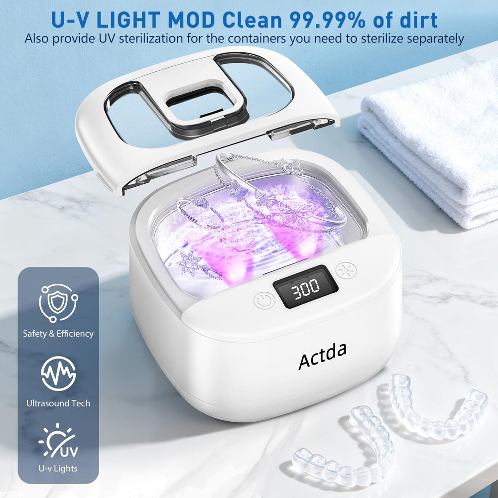 Cleaning mode display with LED indicators