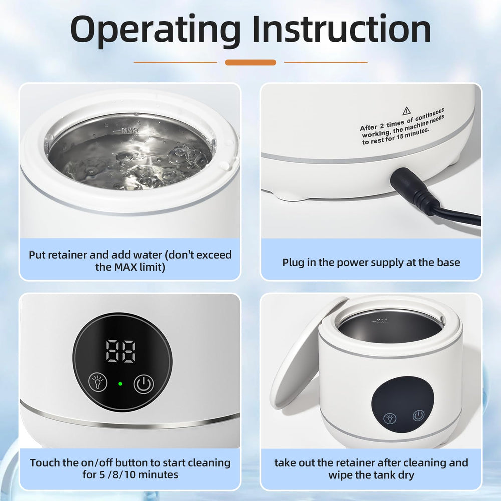Compact white countertop device for dental appliances