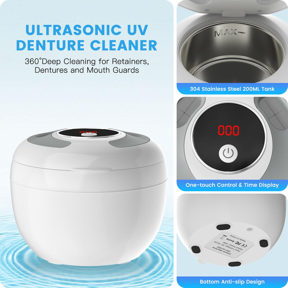 Product in use with retainers and mouthguards