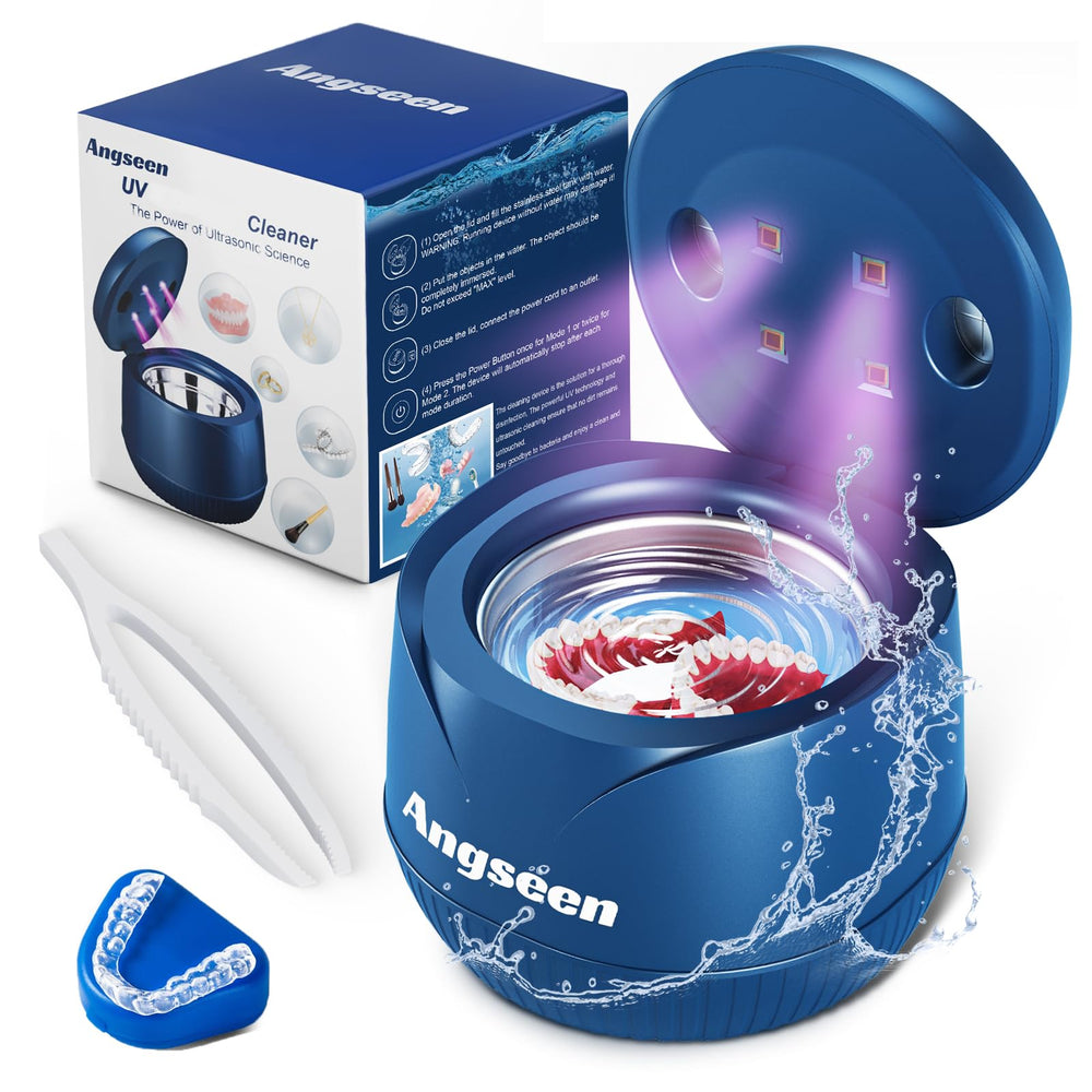 Ultrasonic Retainer Cleaner blue - front view
