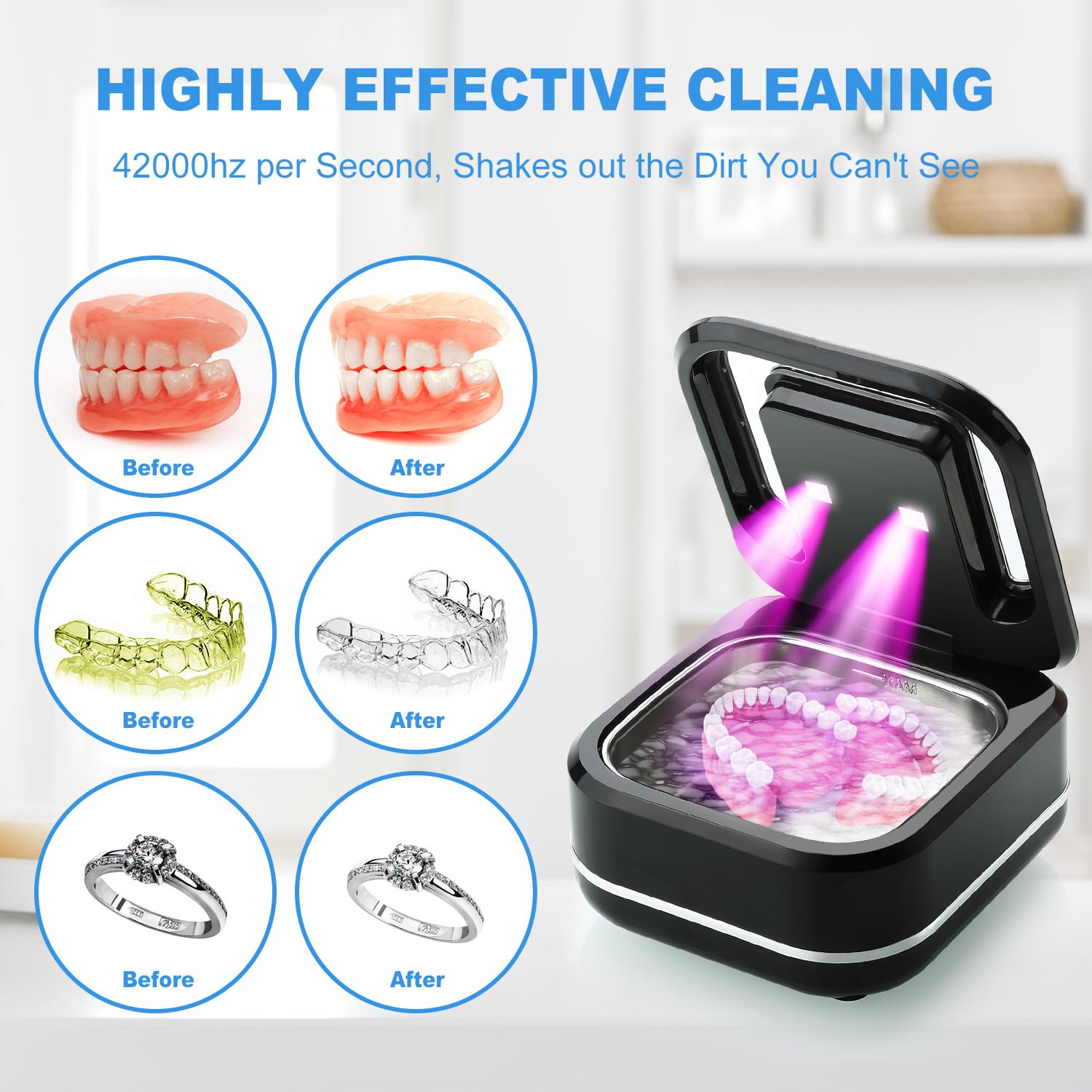 Digital countdown timer display during cleaning cycle