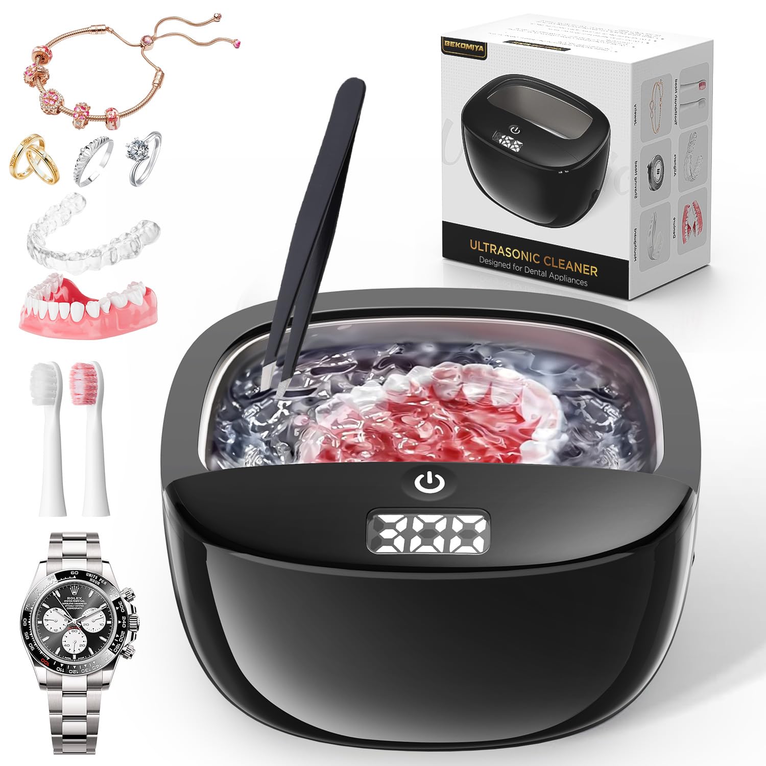 Front view of Ultrasonic Retainer Cleaner