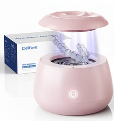 Front view of Ultrasonic Retainer Cleaner Pink 200ml pod