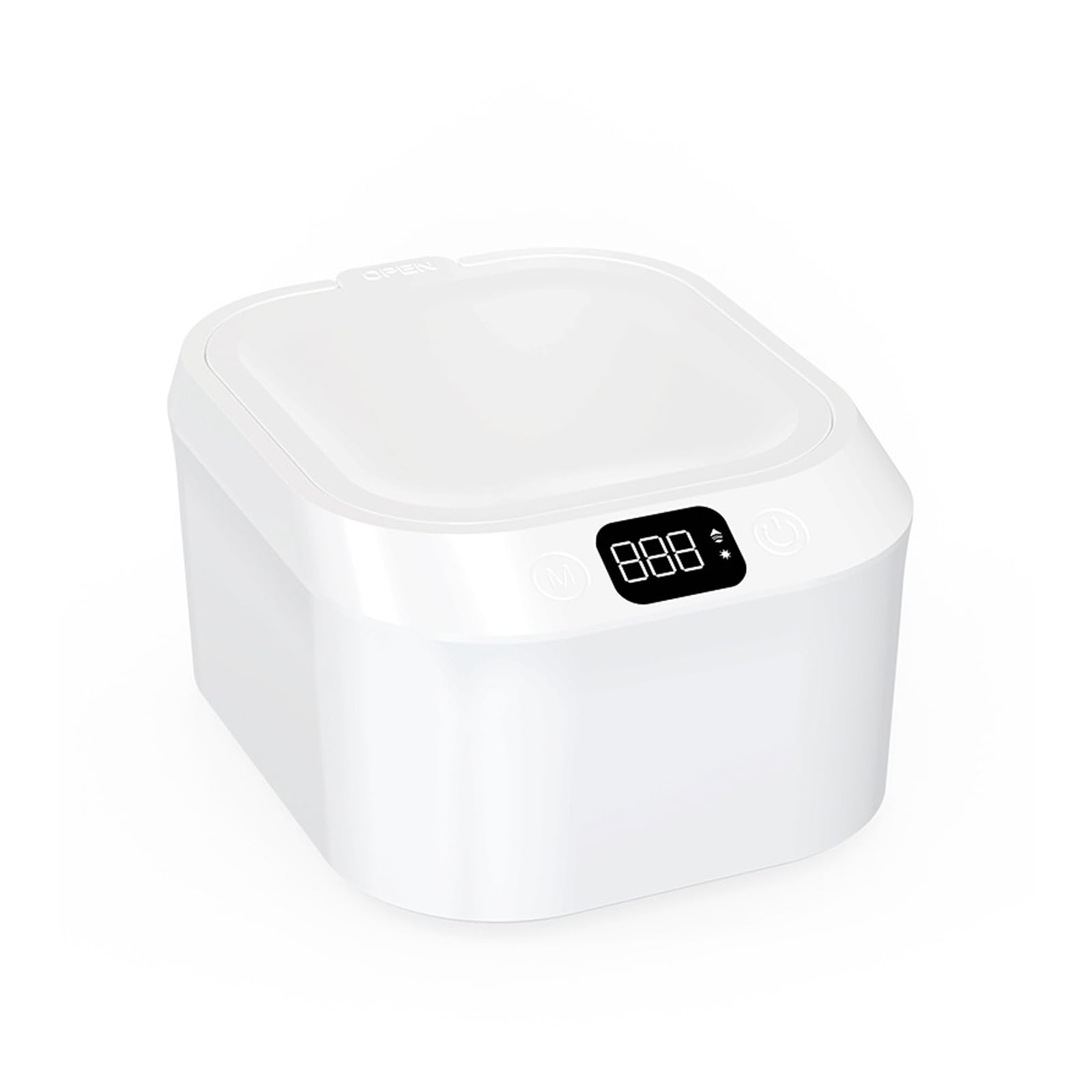 LED digital display showing cleaning time on ultrasonic cleaner