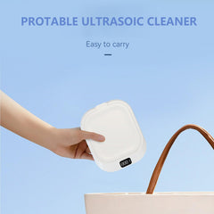 Compact 220ml ultrasonic cleaner suitable for dentures and dental appliances