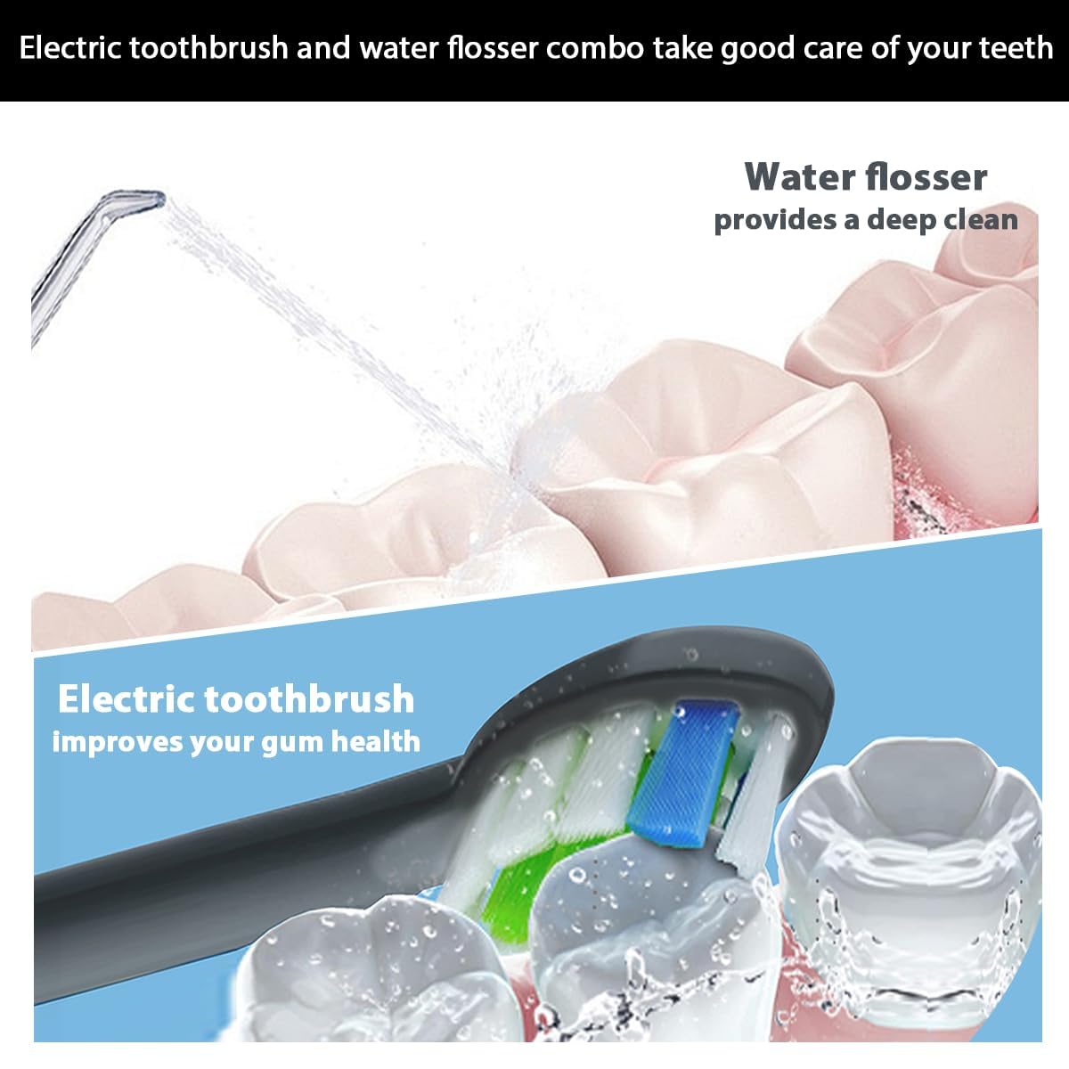 Electric toothbrush with 50,000 micro-vibrations per minute