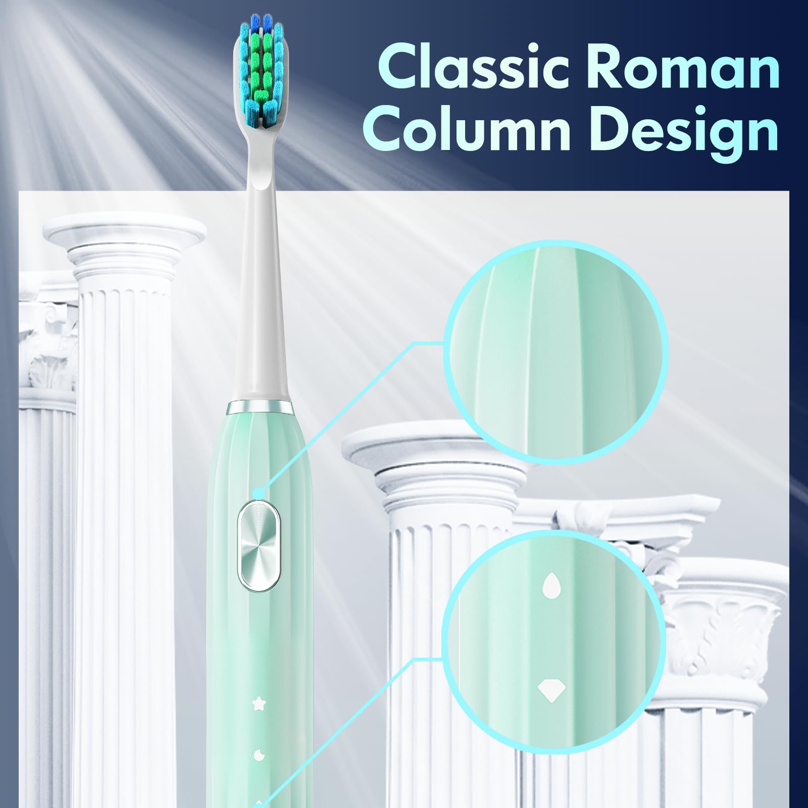 Product showing five cleaning modes