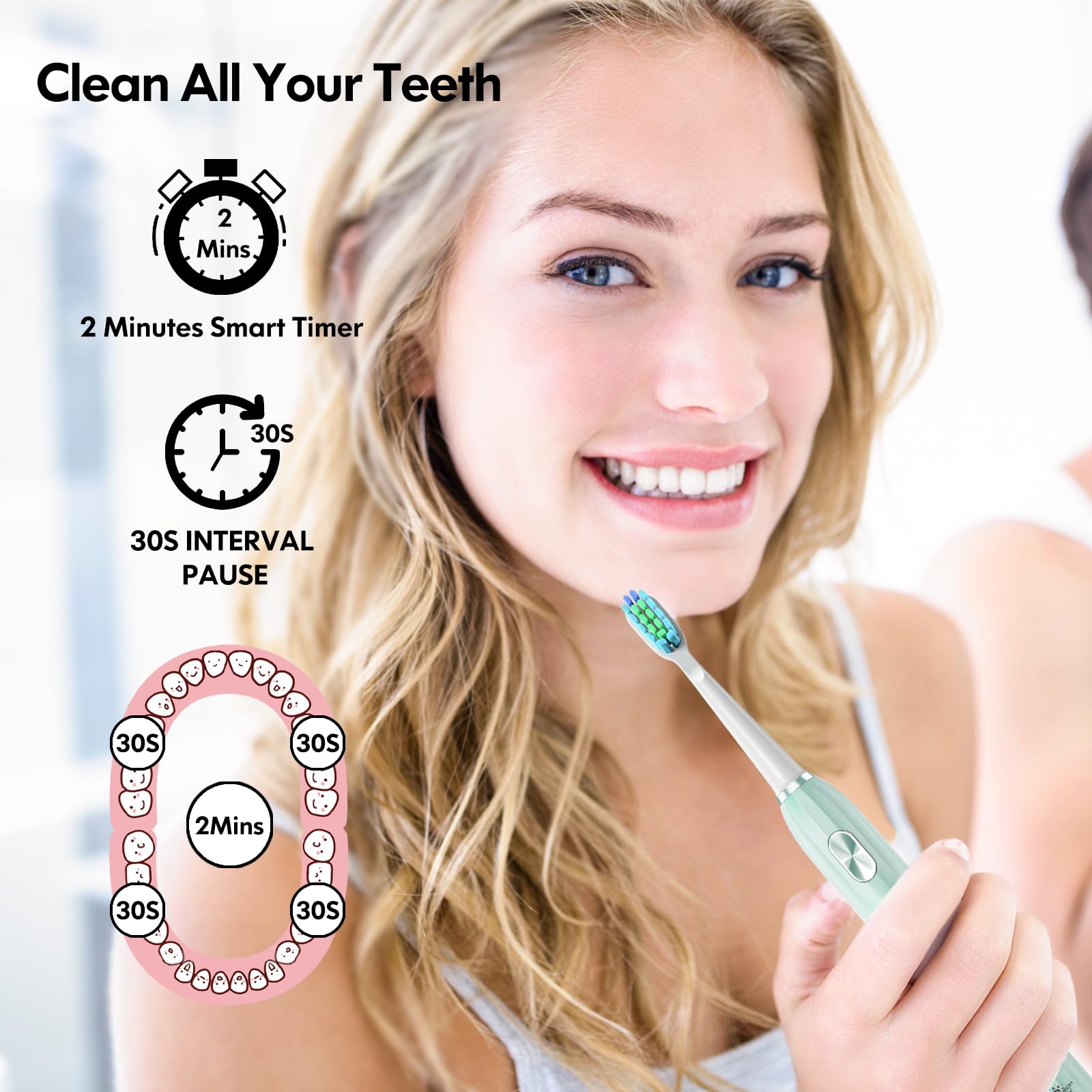 Open packaging showing toothbrush and travel case