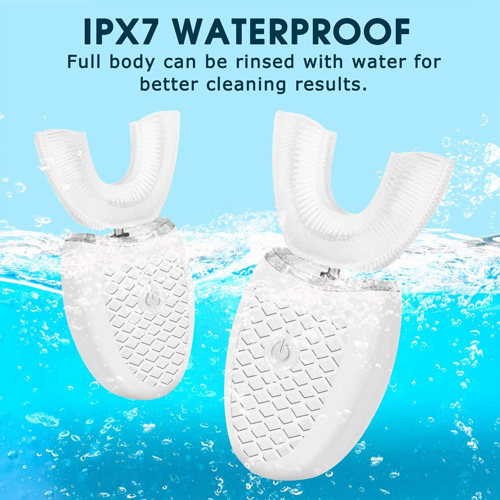 U-Shaped brush head fitting adult mouths