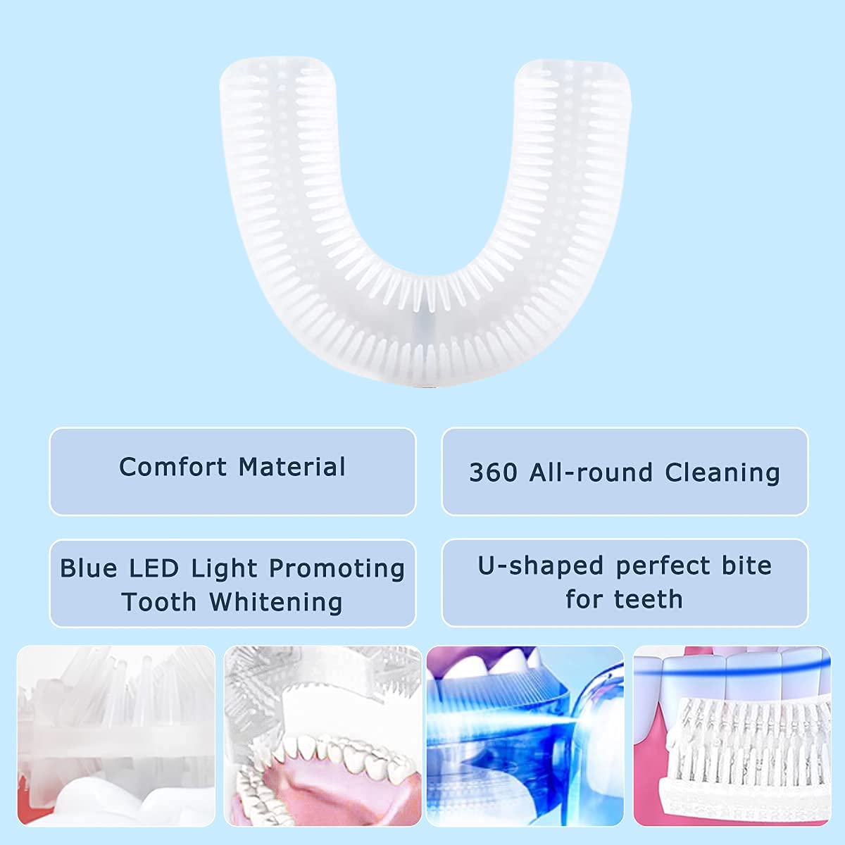 Four brushing modes illustrated