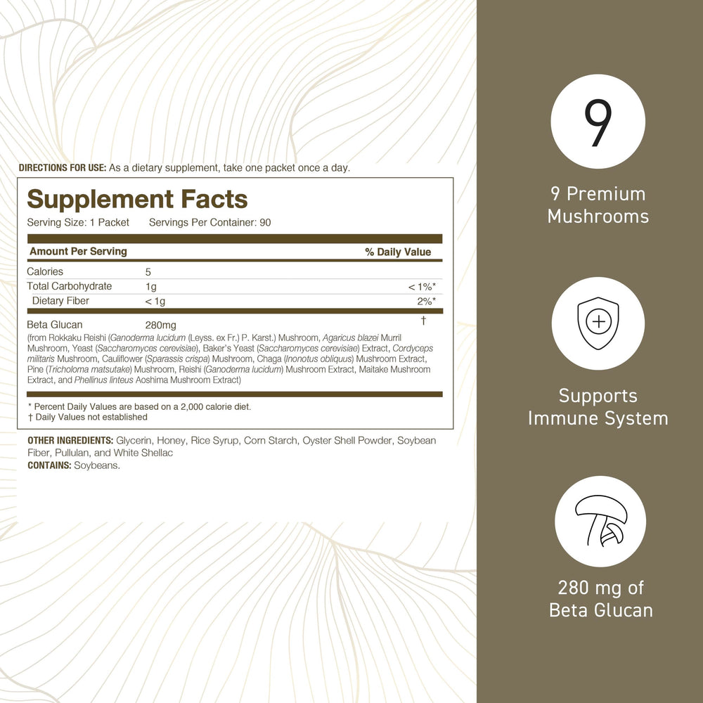 Japanese cultivation label on Umeken Beta Glucan product