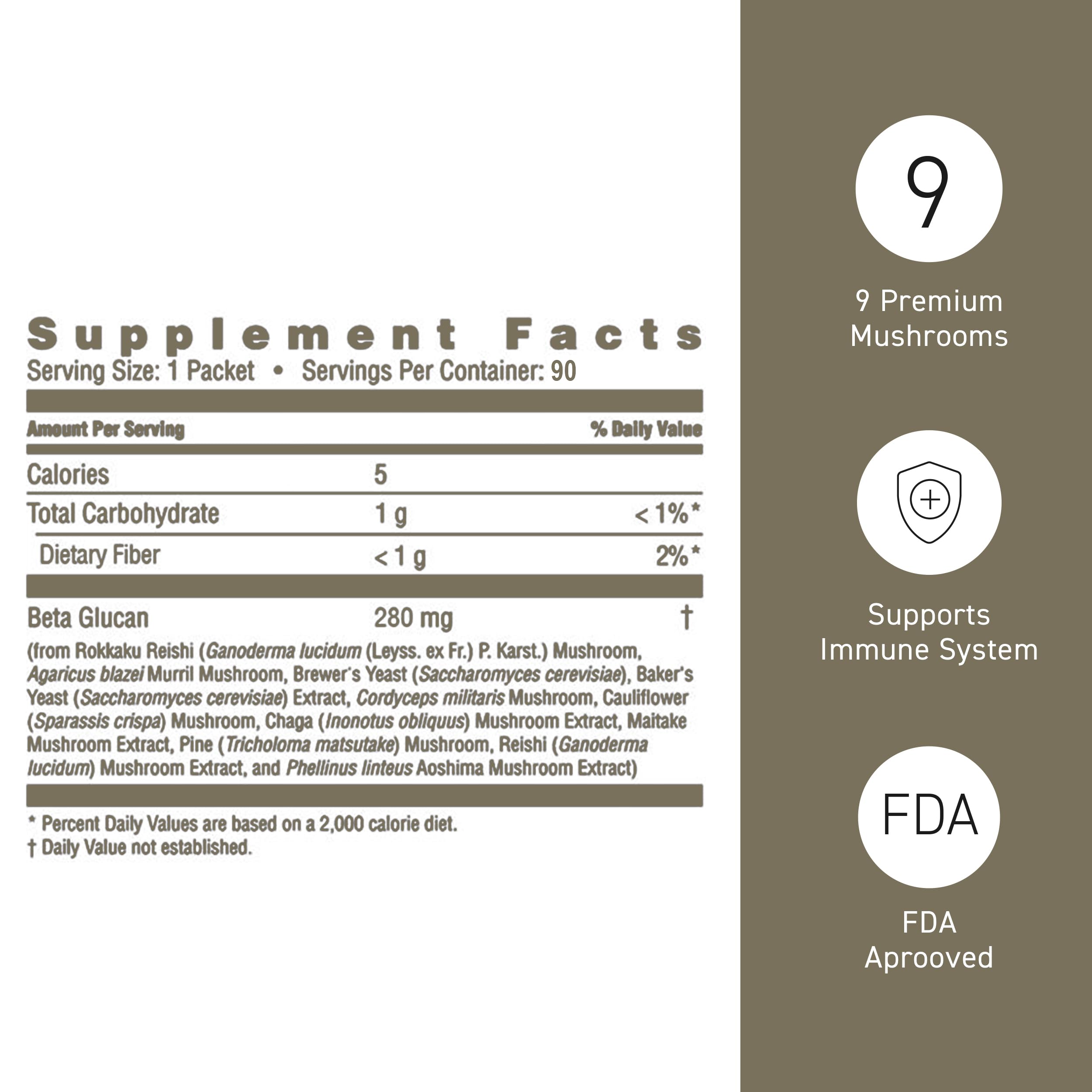 Serving suggestion: one Beta Glucan packet with water