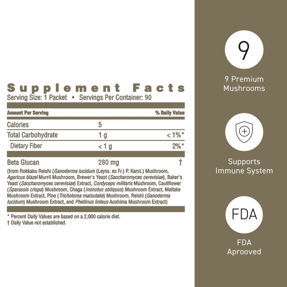 Serving suggestion: one Beta Glucan packet with water