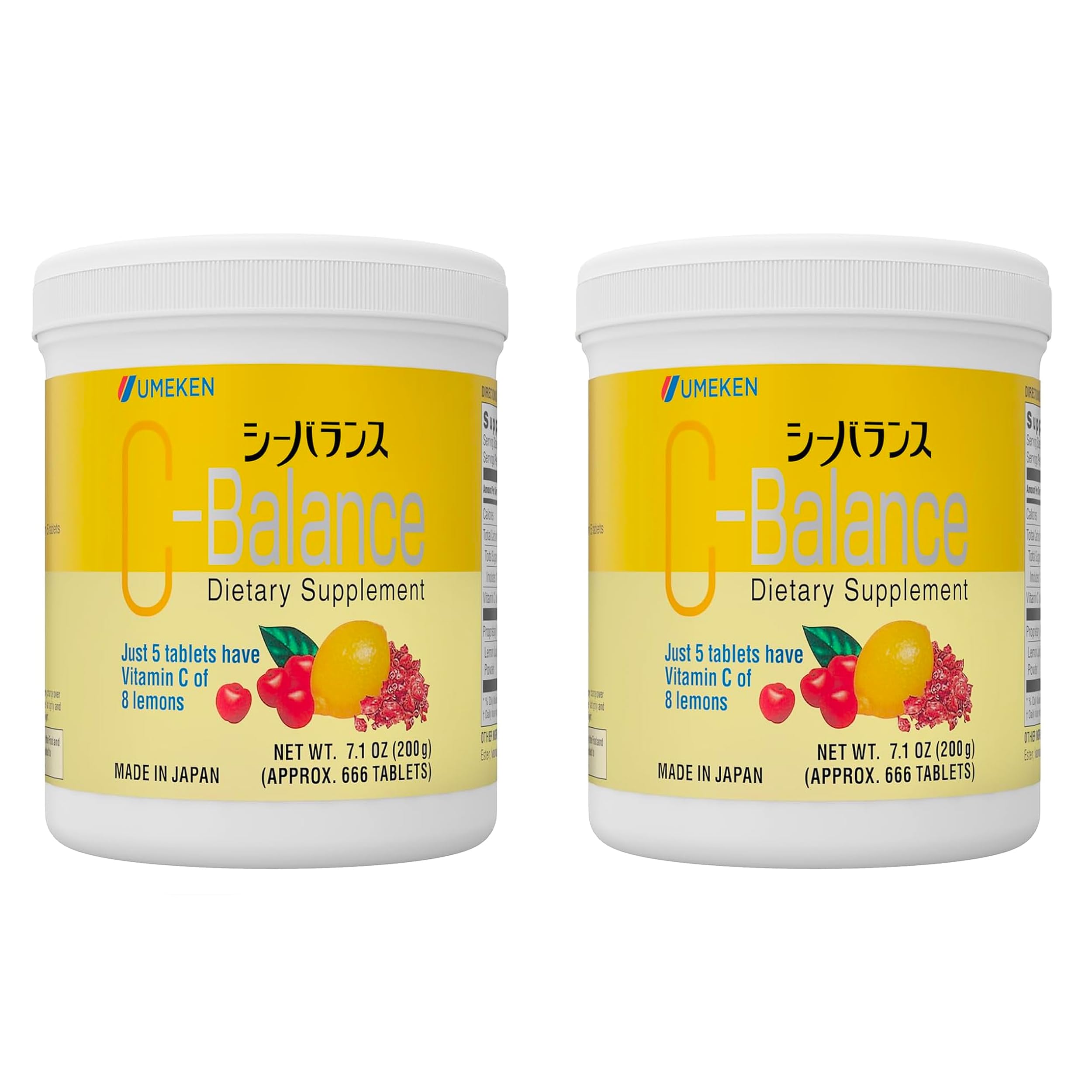 Umeken C-Balance Vitamin C chewables bottle front
