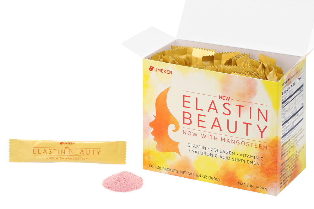 Close-up of Elastin Beauty Powder packets