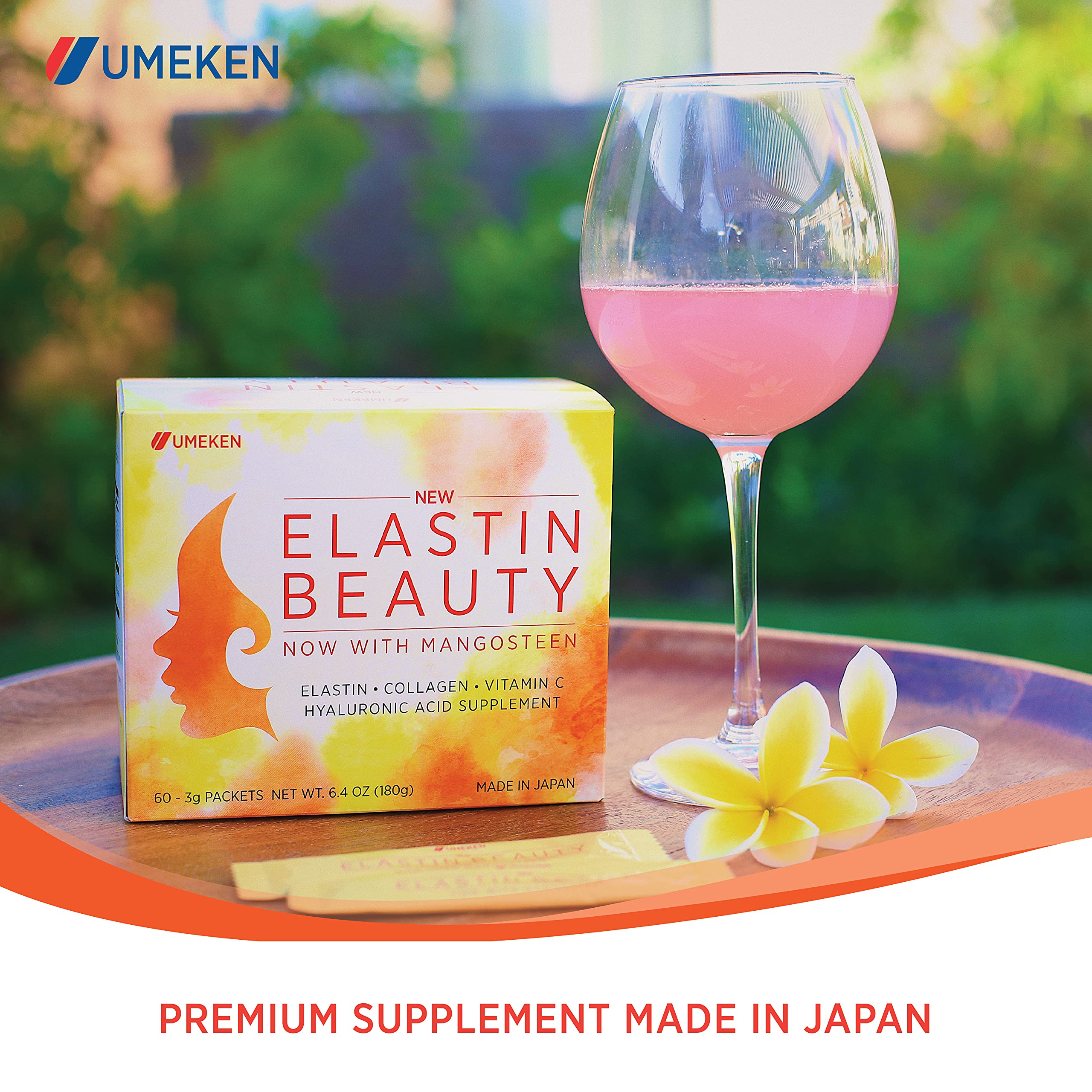 Premium Japanese-made beauty supplement label