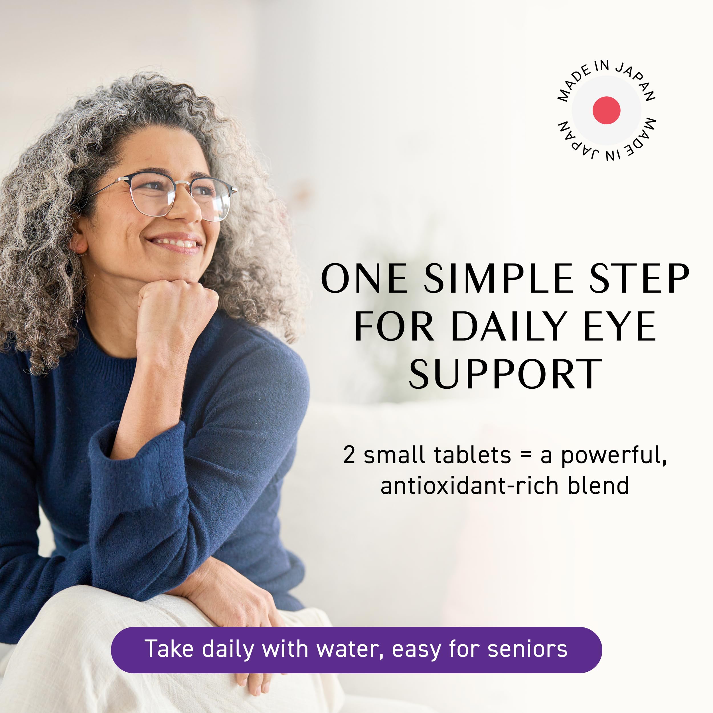 Bottle of Umeken Eye Clear with text highlighting ingredients