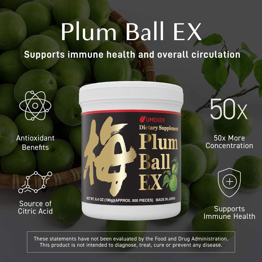 Umeken Plum Ball EX immune support plum extract container