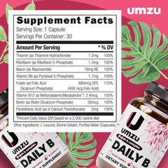 UMZU Daily B vitamin capsules