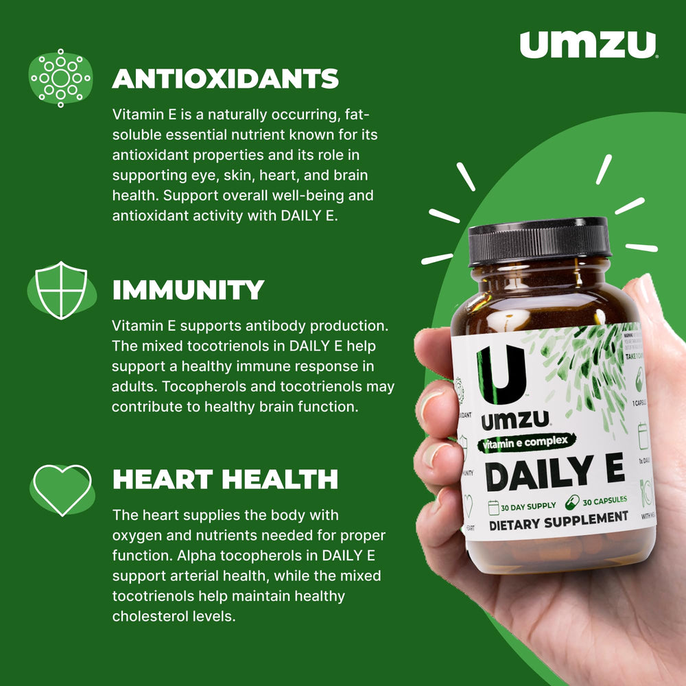 UMZU logo and product bottle label close-up