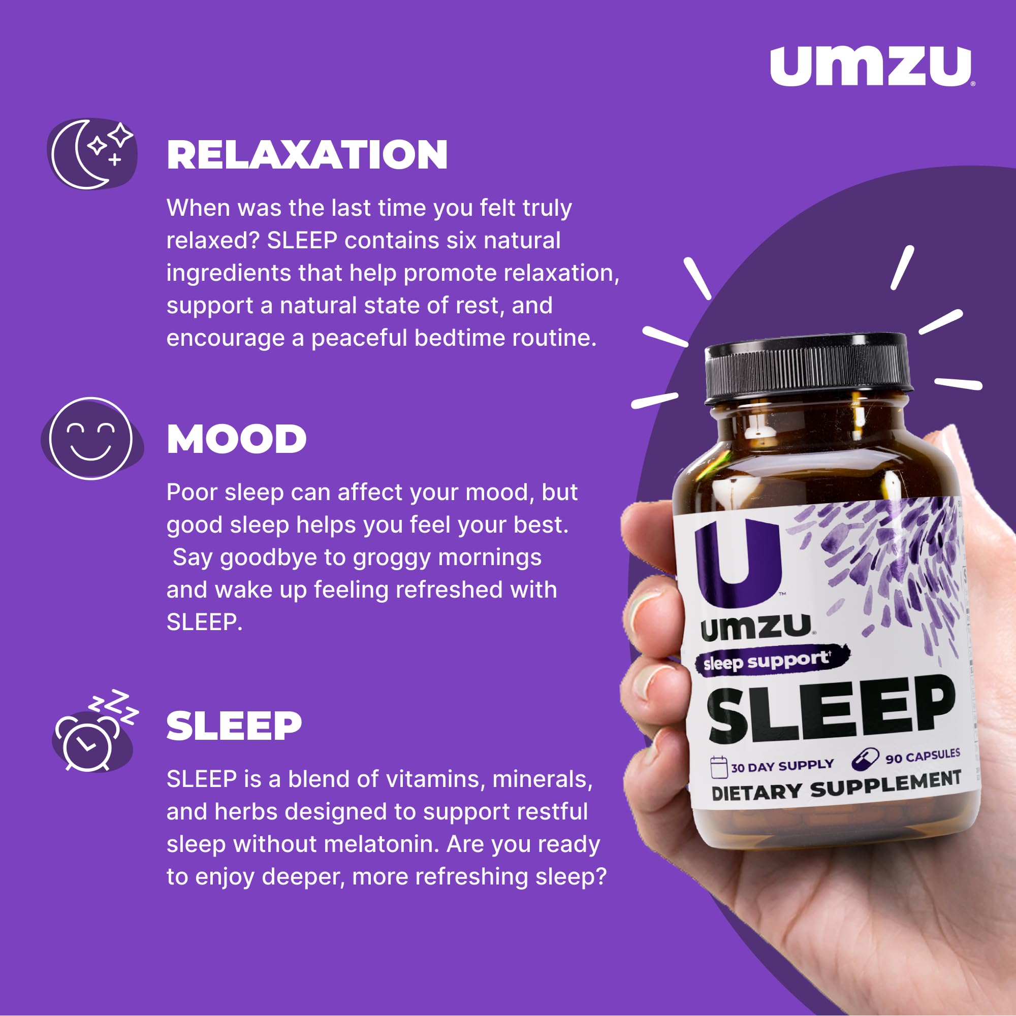 Close-up of Sleep capsules