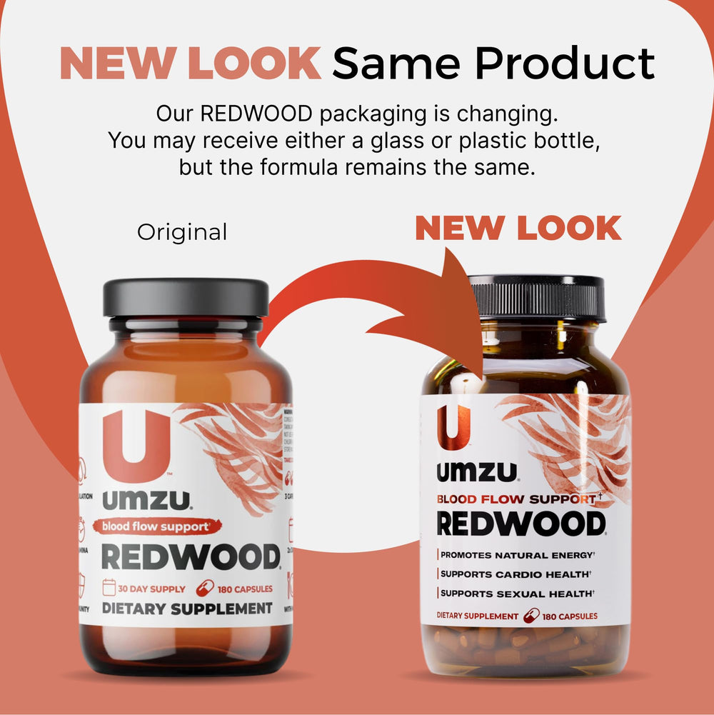 Redwood back label with supplement facts