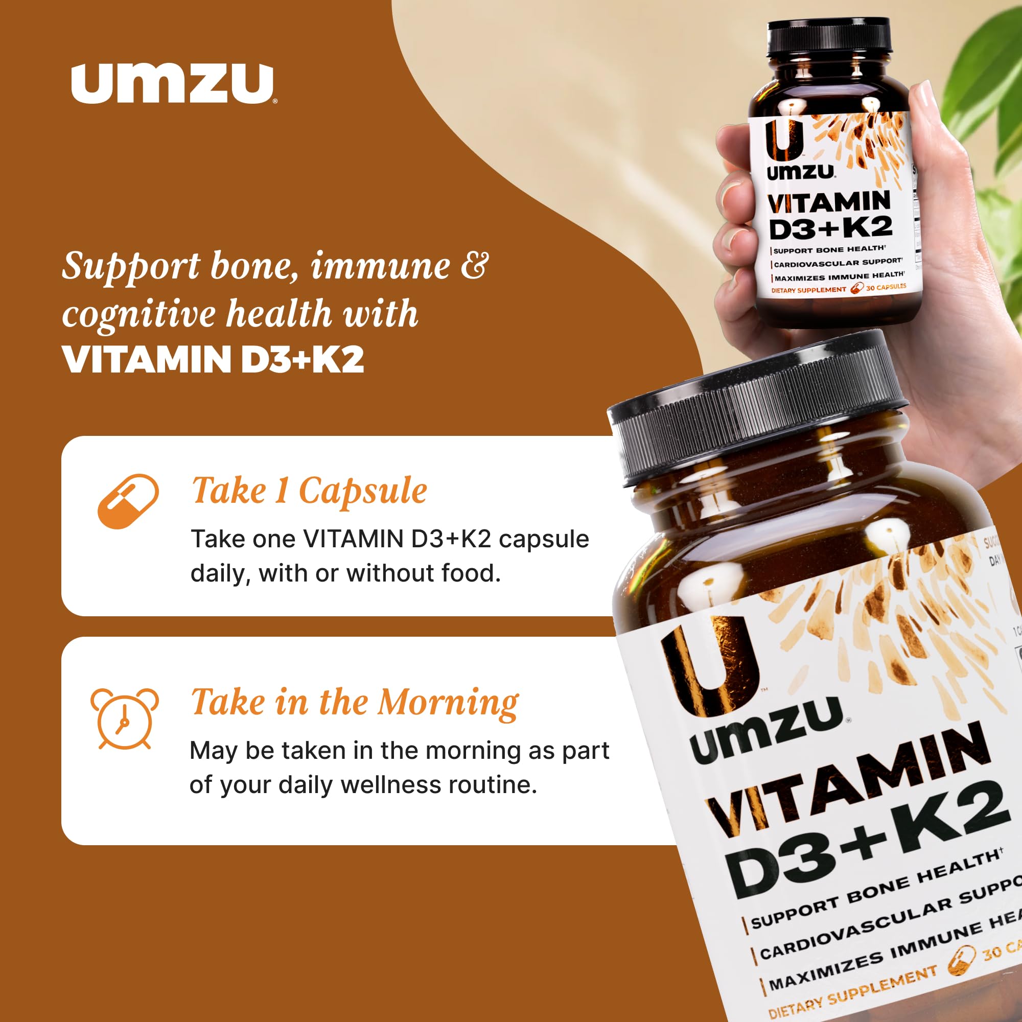 Dosage information for UMZU Vitamin D3 + K2