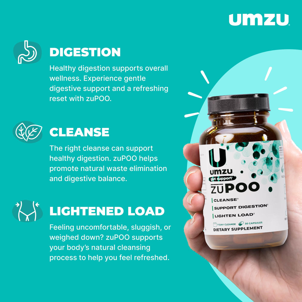 UMZU zuPOO Gut Cleanse Detox bottle – back label