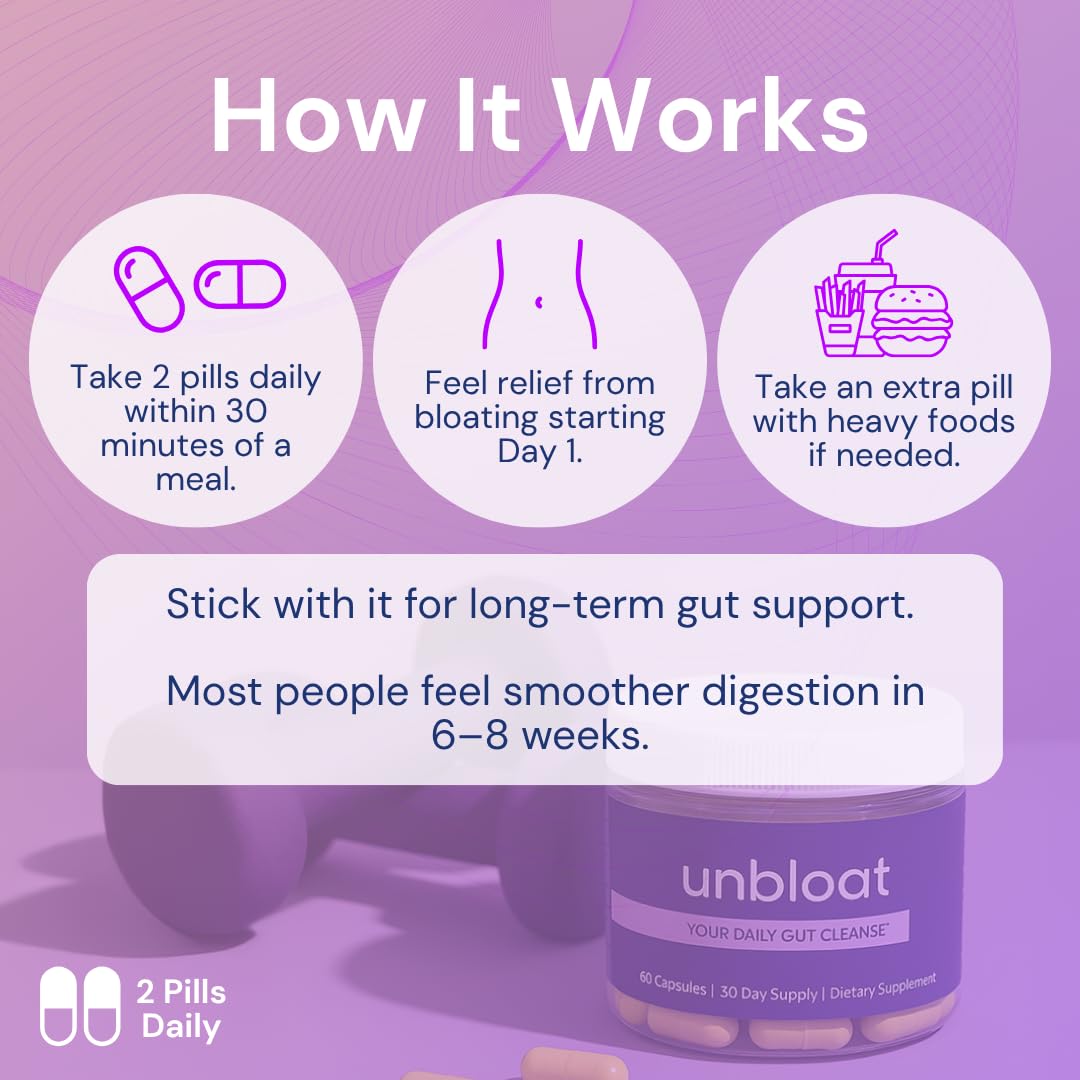 Vegan, non-GMO, gluten-free benefits of Unbloat
