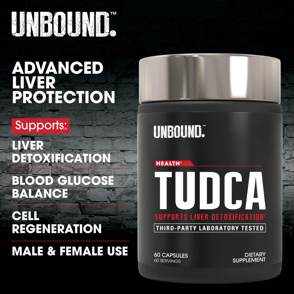 Unbound Tudca 60 capsules bottle with visible label