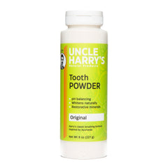 Uncle Harrys All Natural Tooth Powder jar 8 oz