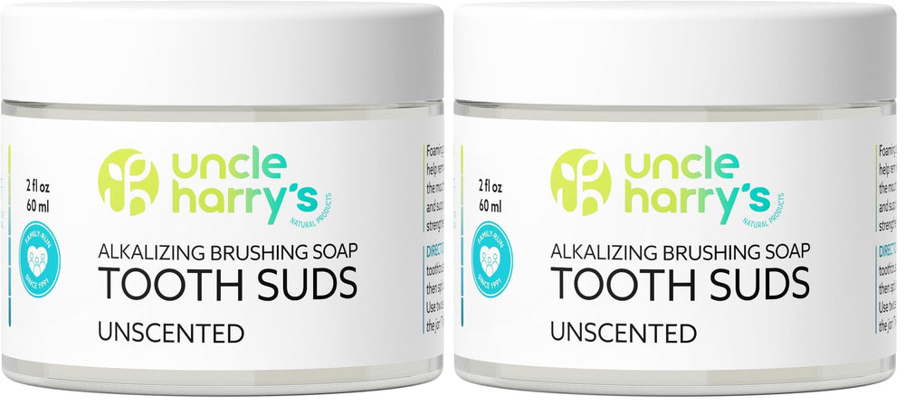 Uncle Harry's Unscented Brushing Soap Tooth Suds – 2 oz per pack