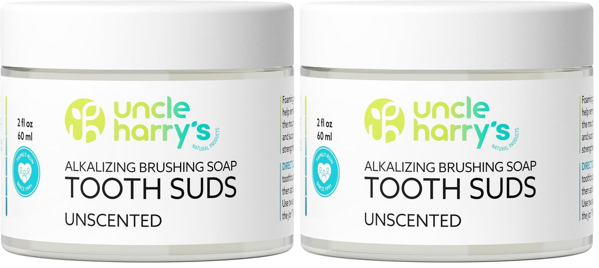 Uncle Harry's Unscented Brushing Soap Tooth Suds – 2 oz per pack