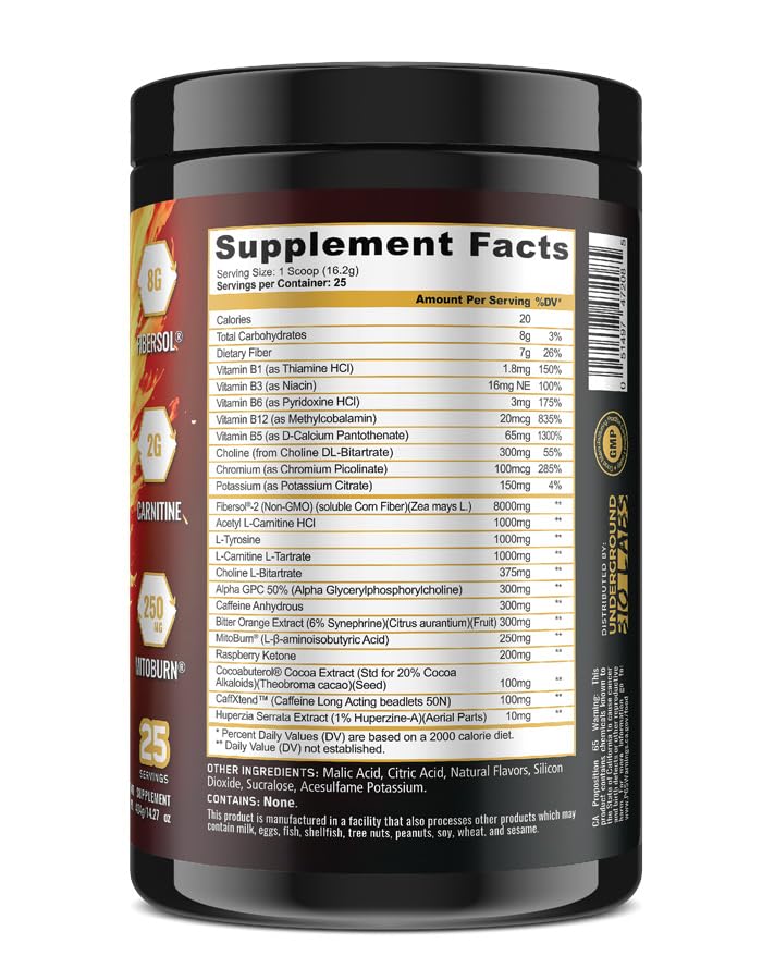 Underground Bio Labs Panda BURN MAX energy shot for focus and endurance.