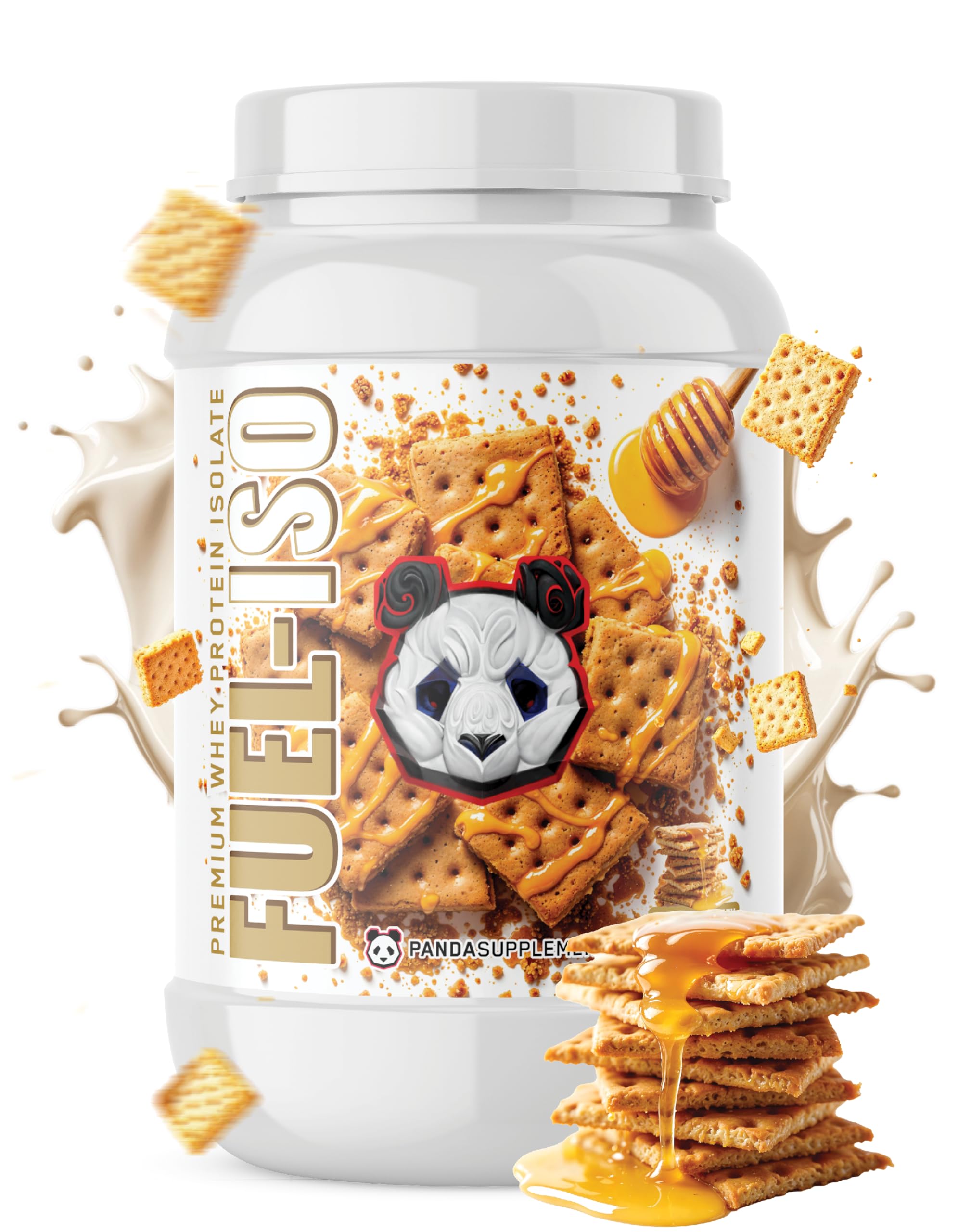 Panda Fuel ISO Toasted Honey Grahams box front