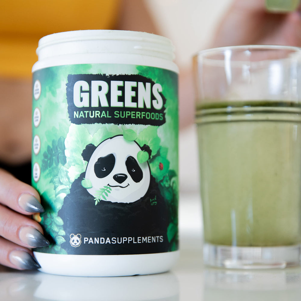 Panda Supps probiotics and pineapple flavor label 13.76oz