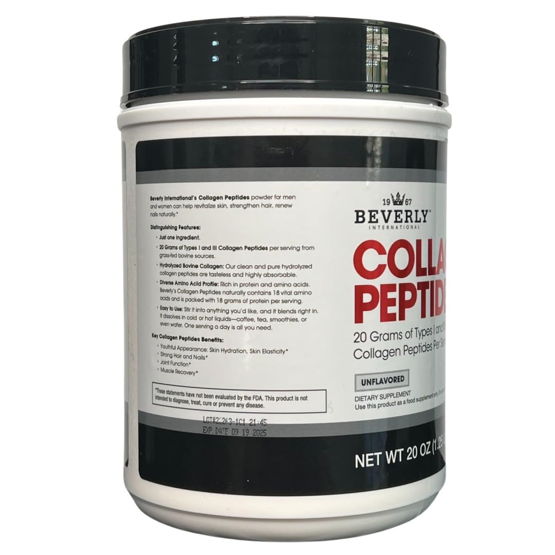 Unflavored collagen powder being stirred into a shake