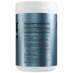 Unflavored creatine powder packaging