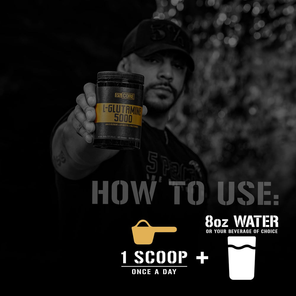 Unflavored glutamine ingredient list and nutrition facts