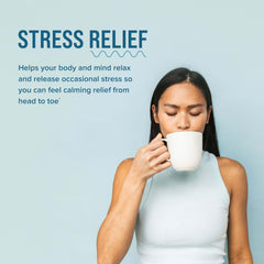 Unflavored CALM Mind powder showing vegan and gluten-free labeling