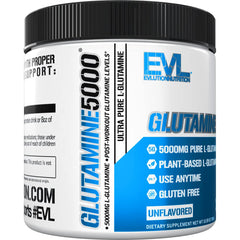 Unflavored L-Glutamine powder for post-workout recovery