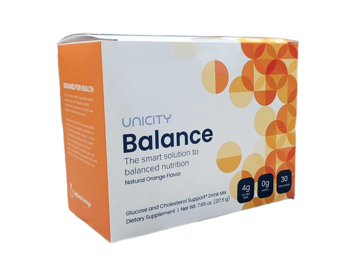 Unicity Balance Natural Orange front label